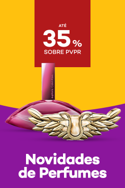 Novidades de Pefumes com destaque promocional de at&eacute; 35% obre pre&ccedil;o de Venda ao P&uacute;blico Recomendado